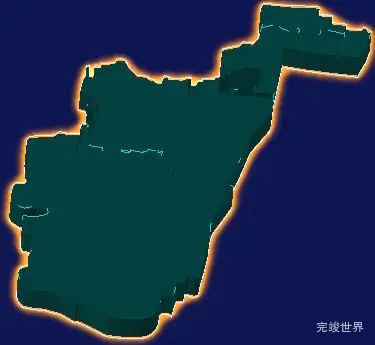 threejs开封市鼓楼区geoJson地图3d地图添加金色效果