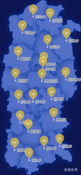 echarts开封市杞县geoJson地图水滴状气泡图