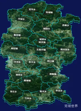 threejs开封市杞县geoJson地图3d地图自定义贴图加CSS3D标签