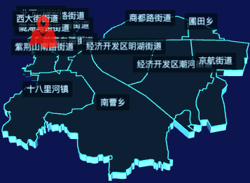 echarts郑州市管城回族区geoJson地图3d地图自定义图标