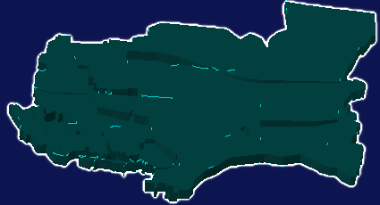 threejs郑州市金水区geoJson地图3d地图添加描边效果