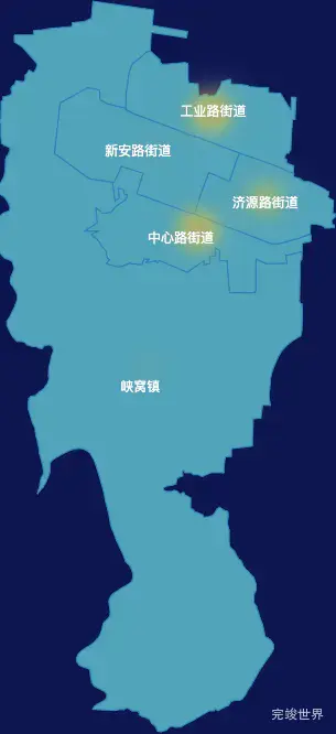 echarts郑州市上街区geoJson地图热力图