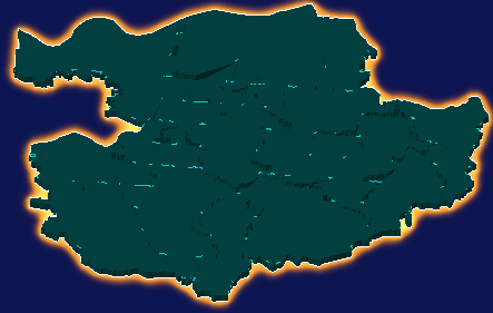 threejs郑州市巩义市geoJson地图3d地图添加金色效果