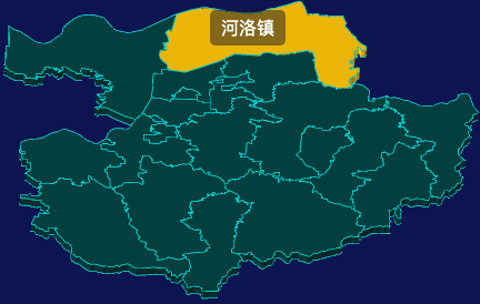 threejs郑州市巩义市geoJson地图3d地图鼠标移入显示标签并高亮