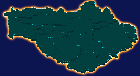 threejs郑州市新密市geoJson地图3d地图添加金色效果