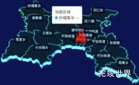 echarts商丘市梁园区geoJson地图3d地图自定义图标代码演示