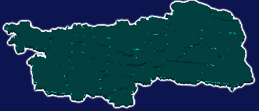 threejs商丘市民权县geoJson地图3d地图添加金色效果