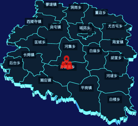echarts商丘市睢县geoJson地图3d地图自定义图标