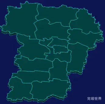 threejs商丘市宁陵县geoJson地图3d地图