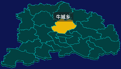 threejs商丘市柘城县geoJson地图3d地图鼠标移入显示标签并高亮