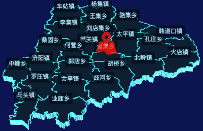 echarts商丘市夏邑县geoJson地图3d地图自定义图标