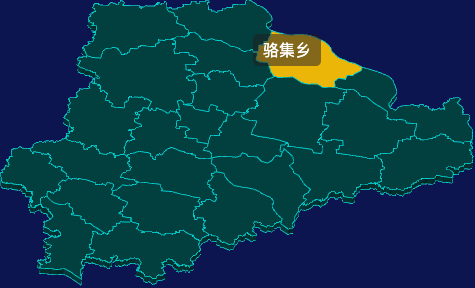 threejs商丘市夏邑县geoJson地图3d地图鼠标移入显示标签并高亮