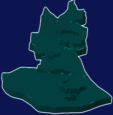 threejs广州市荔湾区geoJson地图3d地图添加描边效果