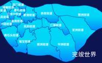 echarts广州市海珠区geoJson地图局部颜色渐变演示实例