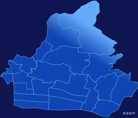 echarts广州市天河区geoJson地图全局颜色渐变