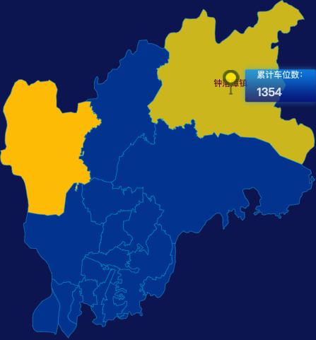 echarts广州市白云区geoJson地图点击地图插小旗