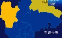 echarts广州市白云区geoJson地图点击地图插小旗代码演示