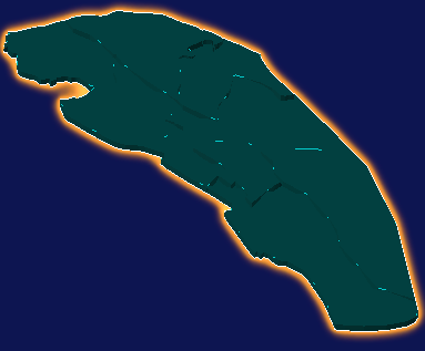 threejs广州市南沙区geoJson地图3d地图添加金色效果