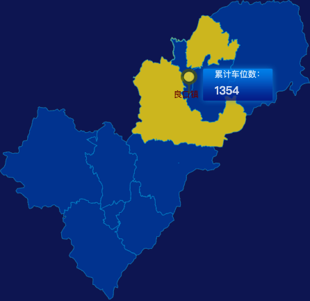 echarts广州市从化区geoJson地图点击地图插小旗