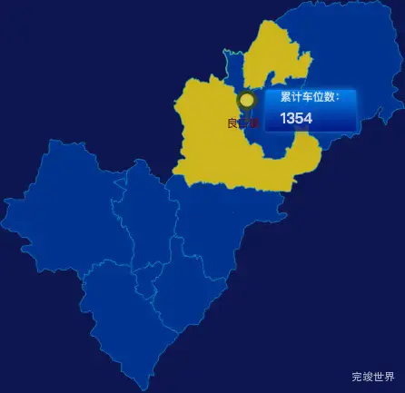 echarts广州市从化区geoJson地图点击地图插小旗