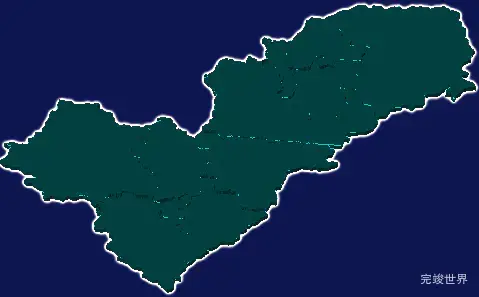 threejs广州市从化区geoJson地图3d地图添加描边效果