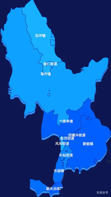 echarts韶关市浈江区geoJson地图 visualMap控制地图颜色
