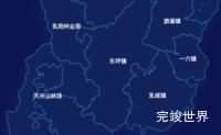 echarts韶关市乳源瑶族自治县geoJson地图根据经纬度显示自定义html弹窗效果实例