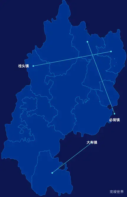 echarts韶关市乳源瑶族自治县geoJson地图自定义引导线