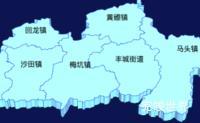 echarts韶关市新丰县geoJson地图3d地图效果