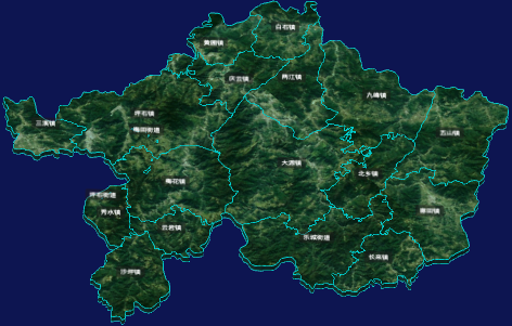 threejs韶关市乐昌市geoJson地图3d地图自定义贴图加CSS3D标签