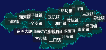 threejs韶关市南雄市geoJson地图3d地图css2d标签