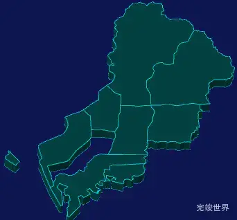 threejs深圳市南山区geoJson地图3d地图
