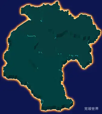 threejs深圳市龙华区geoJson地图3d地图添加描边效果
