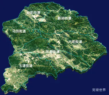 echarts深圳市光明区geoJson地图3d地图实例
