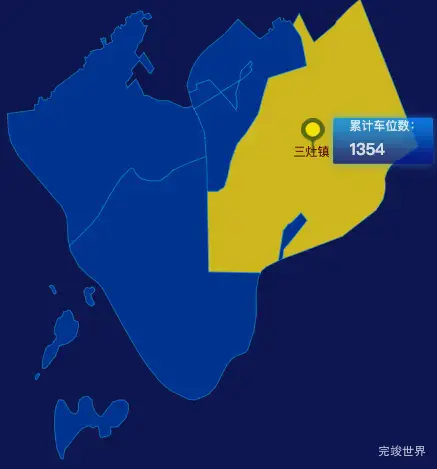 echarts珠海市金湾区geoJson地图点击地图插小旗