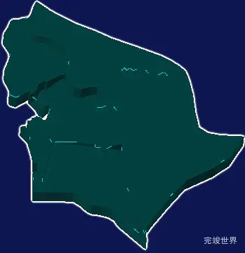 threejs汕头市龙湖区geoJson地图3d地图添加金色效果