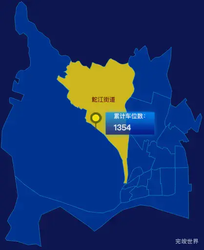 echarts汕头市金平区geoJson地图点击地图插小旗