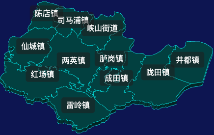 threejs汕头市潮南区geoJson地图3d地图css2d标签