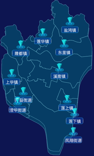 echarts汕头市澄海区geoJson地图点击跳转到指定页面