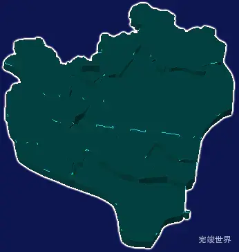 threejs汕头市澄海区geoJson地图3d地图添加描边效果