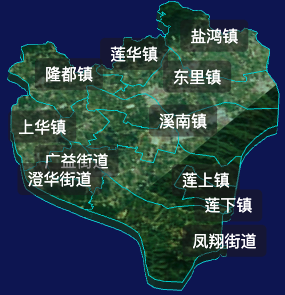 threejs汕头市澄海区geoJson地图3d地图自定义贴图加CSS2D标签