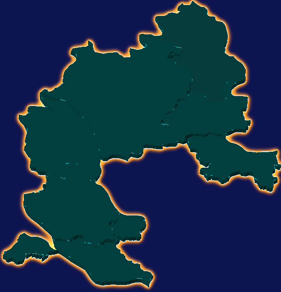 threejs佛山市南海区geoJson地图3d地图添加金色效果