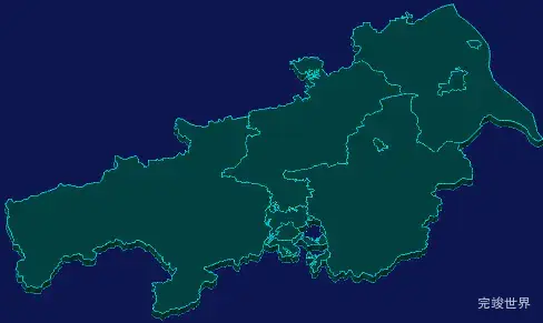 threejs佛山市高明区geoJson地图3d地图