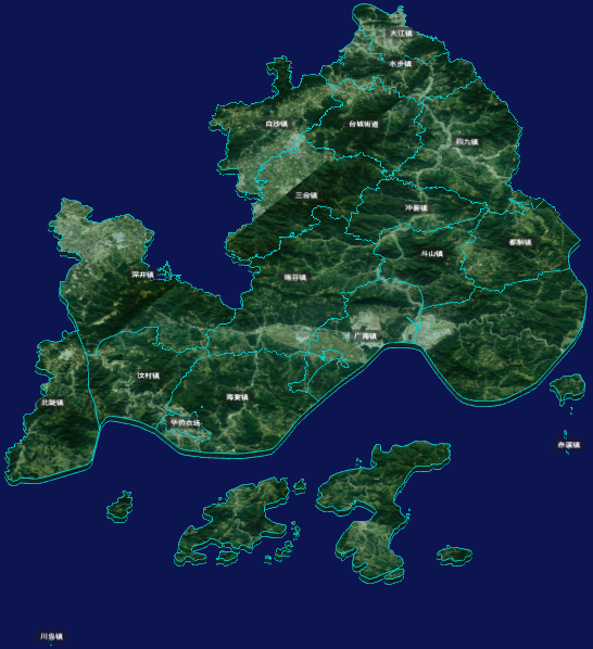 threejs江门市台山市geoJson地图3d地图自定义贴图加CSS3D标签