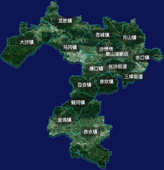 threejs江门市开平市geoJson地图3d地图自定义贴图加CSS2D标签