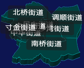 threejs湛江市赤坎区geoJson地图3d地图CSS3D标签