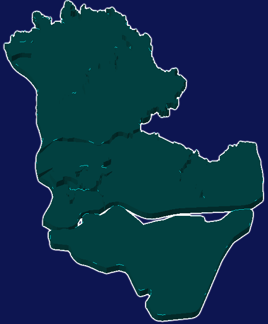 threejs湛江市坡头区geoJson地图3d地图添加描边效果