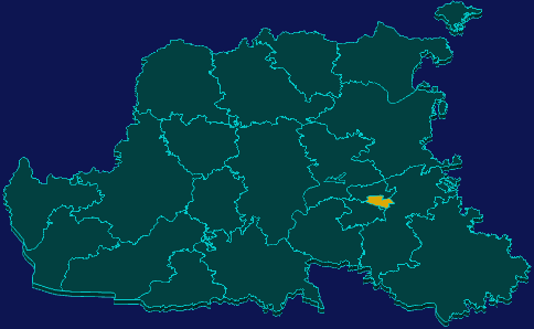 threejs湛江市廉江市geoJson地图3d地图指定区域闪烁