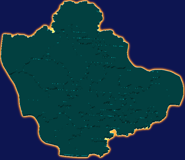 threejs湛江市雷州市geoJson地图3d地图添加金色效果
