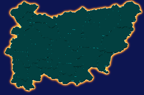 threejs茂名市高州市geoJson地图3d地图添加金色效果